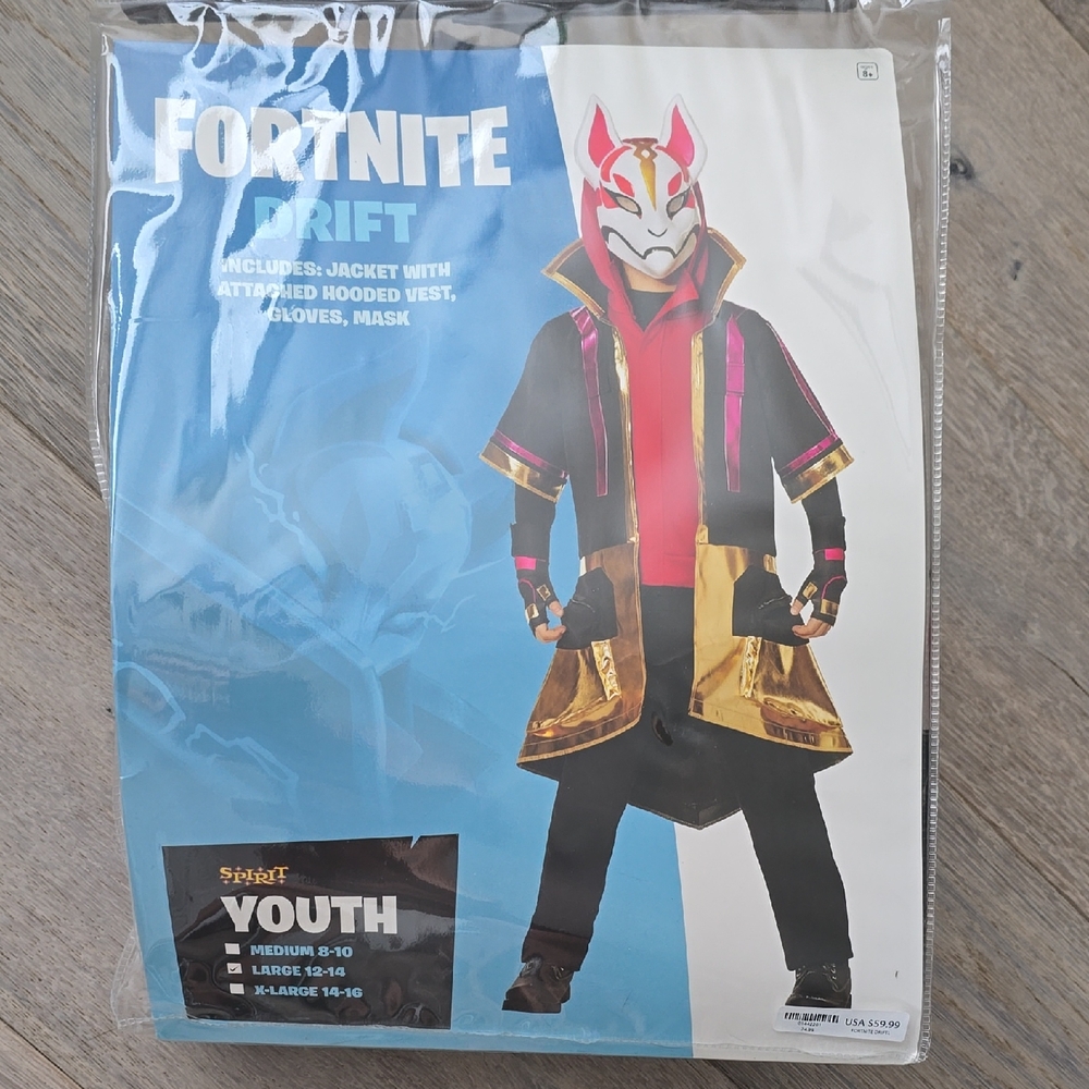 Fortnite Drift Halloween Costume Youth Large